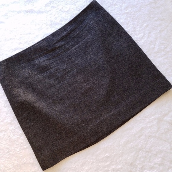 J. Crew Factory Dresses & Skirts - J. Crew Gray Herringbone Wool Mini Skirt